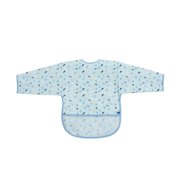 Babero ЕVA de manga larga con recogemigas Arty Azul Pattern