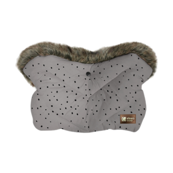 Luxury Fur Dots Grey
