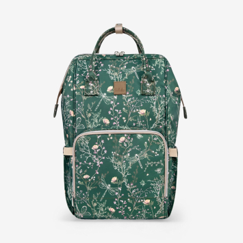 Bolsa de mamá Siena Luxe Secret Garden Verde Intenso