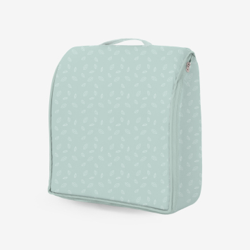 Cama portátil con espuma viscoelástica 2en1 Leaves Menta