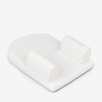 Cuña posicionadora de cuna de espuma viscoelástica Airknit Blanco