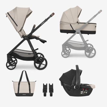 Carrito de bebé 3en1 con capazo Mia Beige