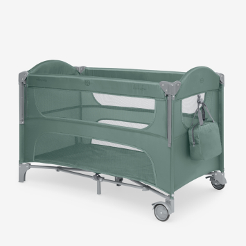 Cuna de bebé de 2 niveles Milky Way Verde 2026