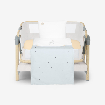 Juego de cama para minicuna 5 piezas Stripy Friends