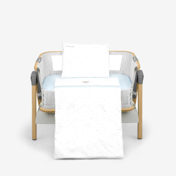 Juego de cama para minicuna 5 piezas Dream Big Azul