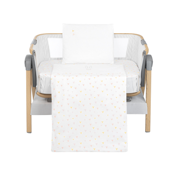 Juego de cama para minicuna 5 piezas Rabbits in Love