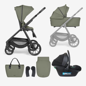 Carrito de bebé 3en1 con capazo Modena Verde Militar 2027