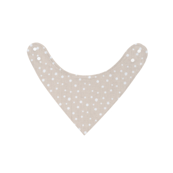Babero de muselina Dots Beige