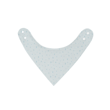 Babero de muselina Dots Azul
