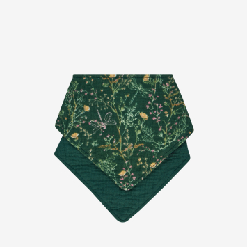 Juego de babero de muselina 2 uds Secret Garden Verde 
