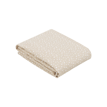 Manta de muselina doble capa 100x100 cm Dots Beige