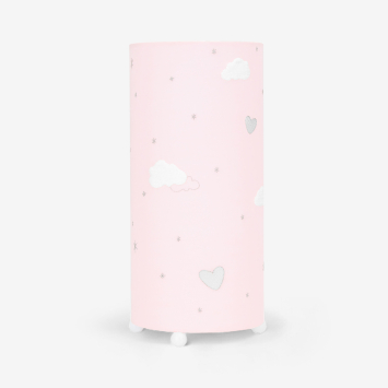 Lámpara infantil con bordado Dream Big Rosa