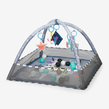 Alfombra de juego con 18 bolas Happy Lama