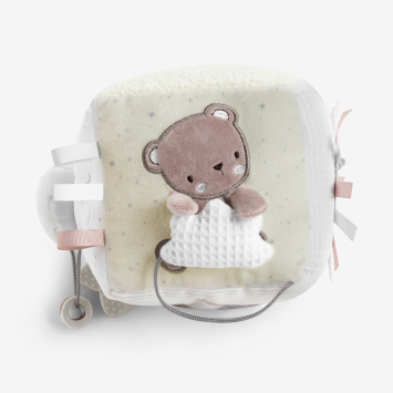 Cubo de peluche Dream Big Beige