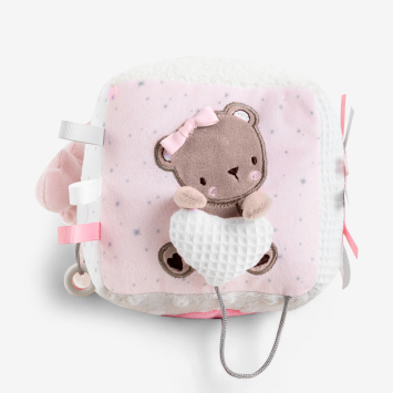 Cubo de peluche Dream Big Rosa