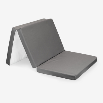 Colchón plegable 59/118/5 cm poliéster Gris Oscuro