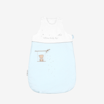 Saco de dormir de invierno bordado 6-18m Dream Big Azul
