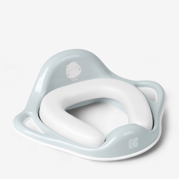 Asiento de inodoro con almohadilla suave Hippo Azul