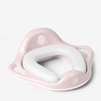 Asiento de inodoro con almohadilla suave Hippo Rosa