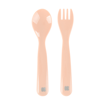 Set de cuchara y tenedor PP Glossy Rosa