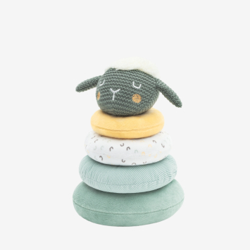 Torre apilable de felpa Sleepy Sheep