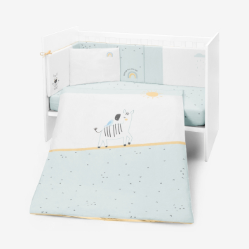 Juego de cama 6 piezas 60/120 Stripy Friends