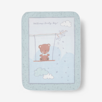 Manta de bebé super suave 80/110 cm Dream Big Azul