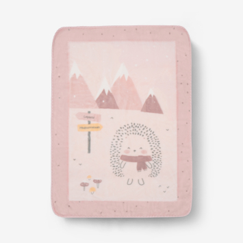 Manta de bebé super suave 110/140 cm Hedge-hugs