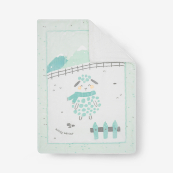 Manta de sherpa supersuave para bebé 110/140 cm Sleepy Sheep