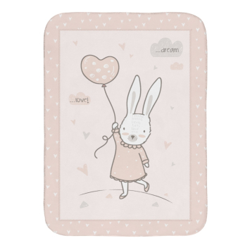 Manta de bebé super suave 110/140 cm Rabbits in Love