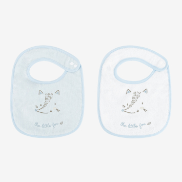Set de 2 baberos de rizo Little fox