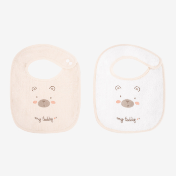 Set de 2 baberos de rizo My Teddy