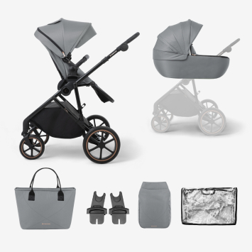Carrito de bebé 2en1 con capazo Thea Gris 2024