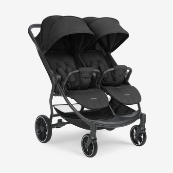 Carrito gemelar Happy 2 Negro 2024
