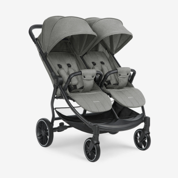 Carrito gemelar Happy 2 Gris Claro 2024