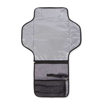Foldable wallet mat with detachable pocket