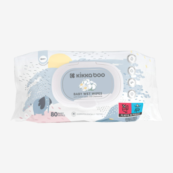 Toallitas húmedas Algodón & Manzanilla 80uds con tapa