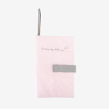 Diaper holder with embroidery Dream Big Pink